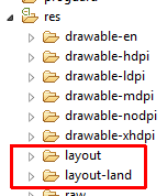 Different layouts detail